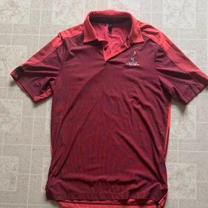 adidas Maroon Polo Shirt with Logo